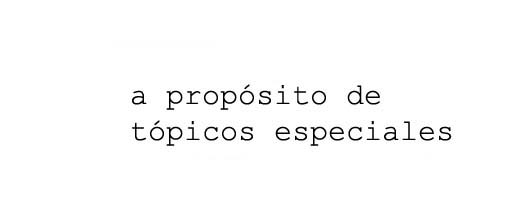 T�picos Especiales